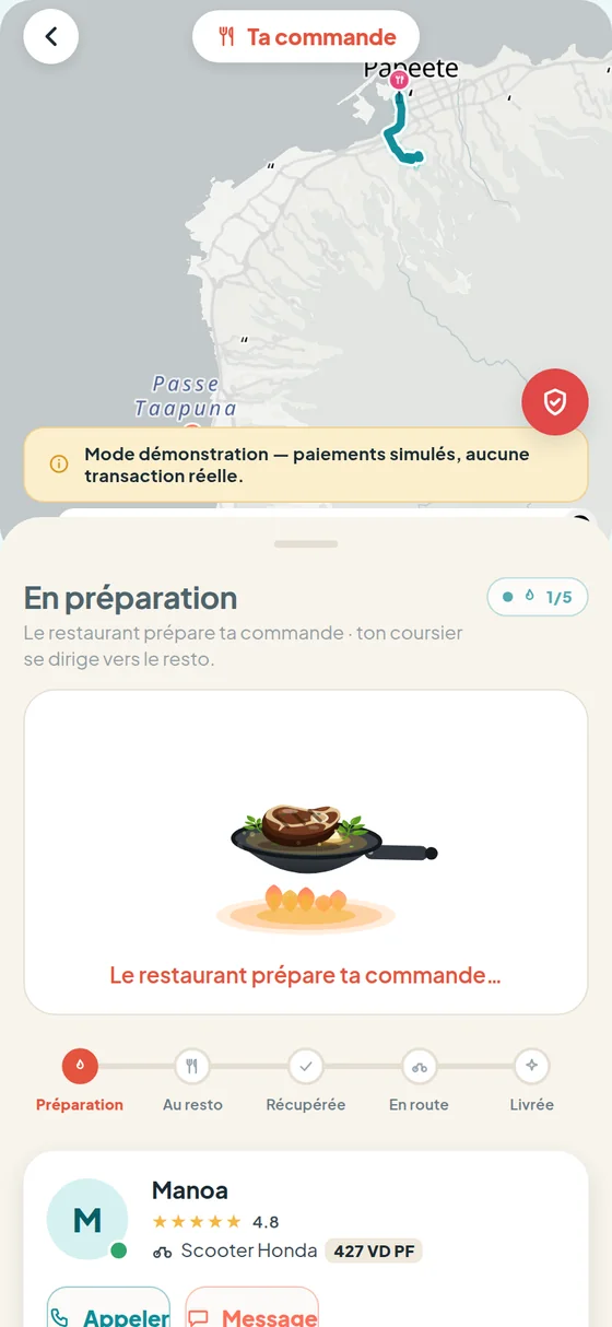 Suivi du livreur